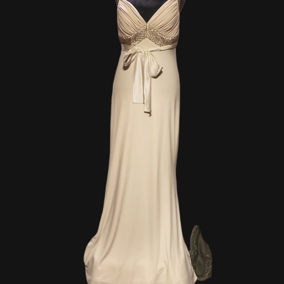 Night Way Collections Ivory Gown (necklace is not included) - Picture 3 of 10